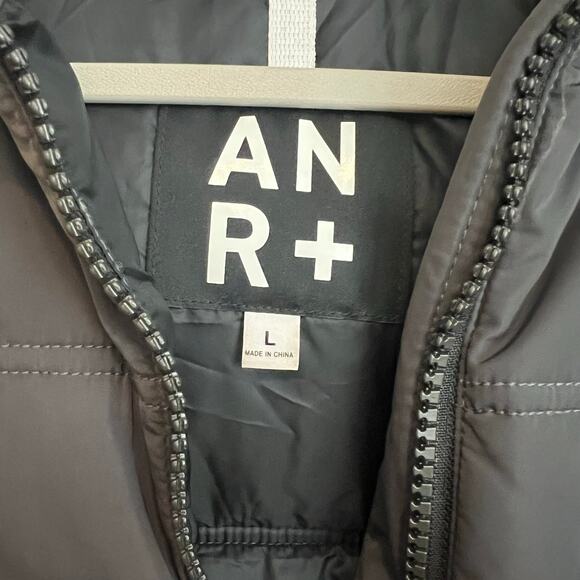 Alp N Rock ANR Womens Uno Vest Large Full Zip Insulated Puffer Hooded Gray - Picture 6 of 8